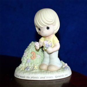 NEW Precious Moments God Made the Plants and the Trees Genesis Figure NEW in box